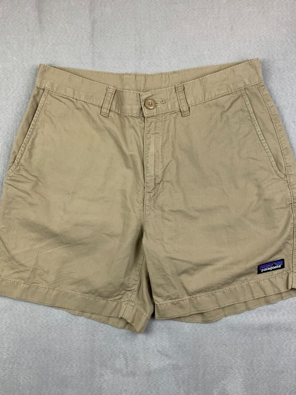 Patagonia Mens Shorts 30 Beige Lightweight All-Wear Hemp Organic Cotton 6"